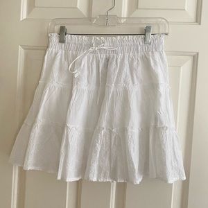 NWOT White Eyelet Spring Mini Skirt